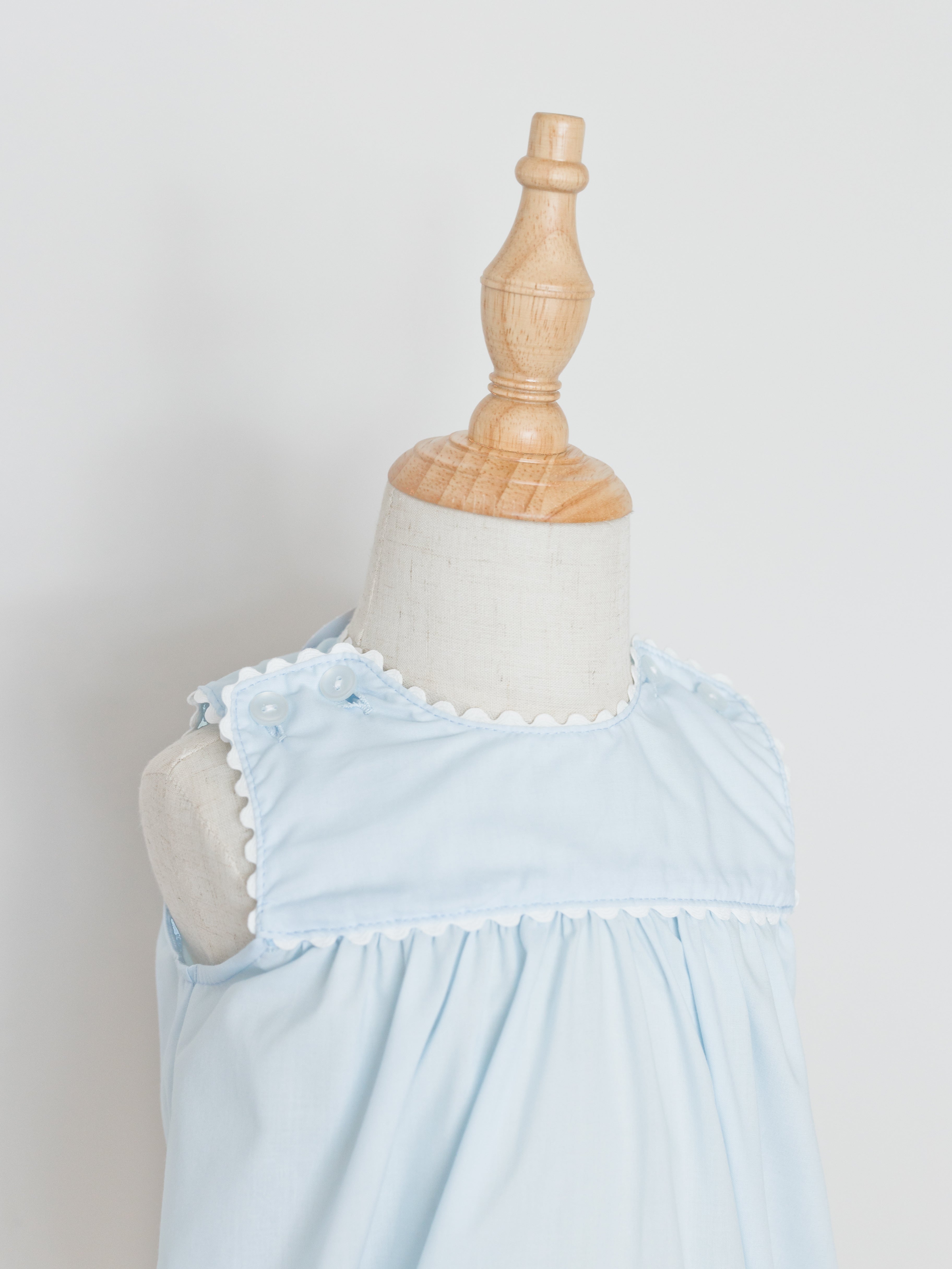 Charming Bubble - Blue / White Ric Rac