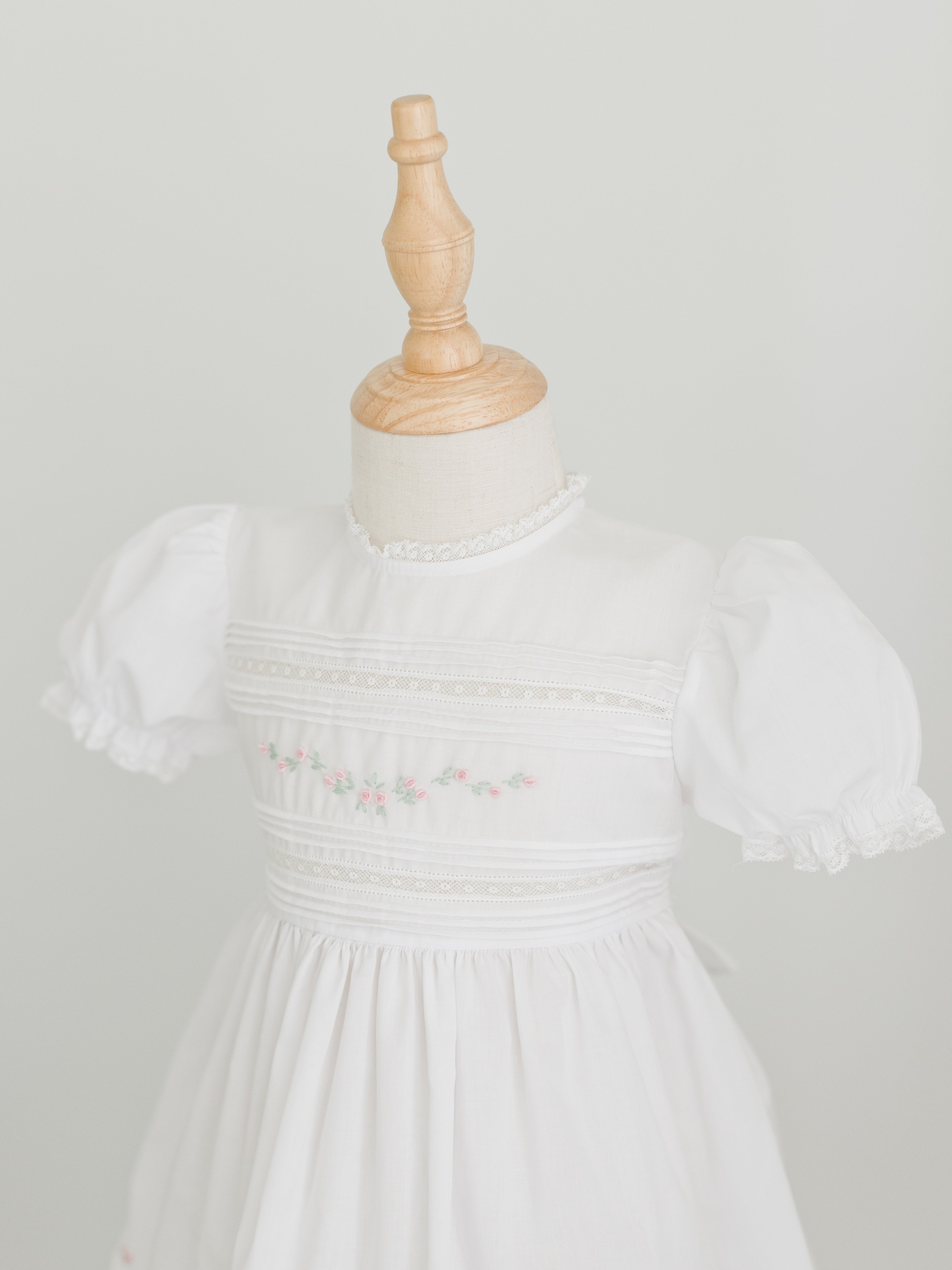 Floral Bullions & Lace Dress