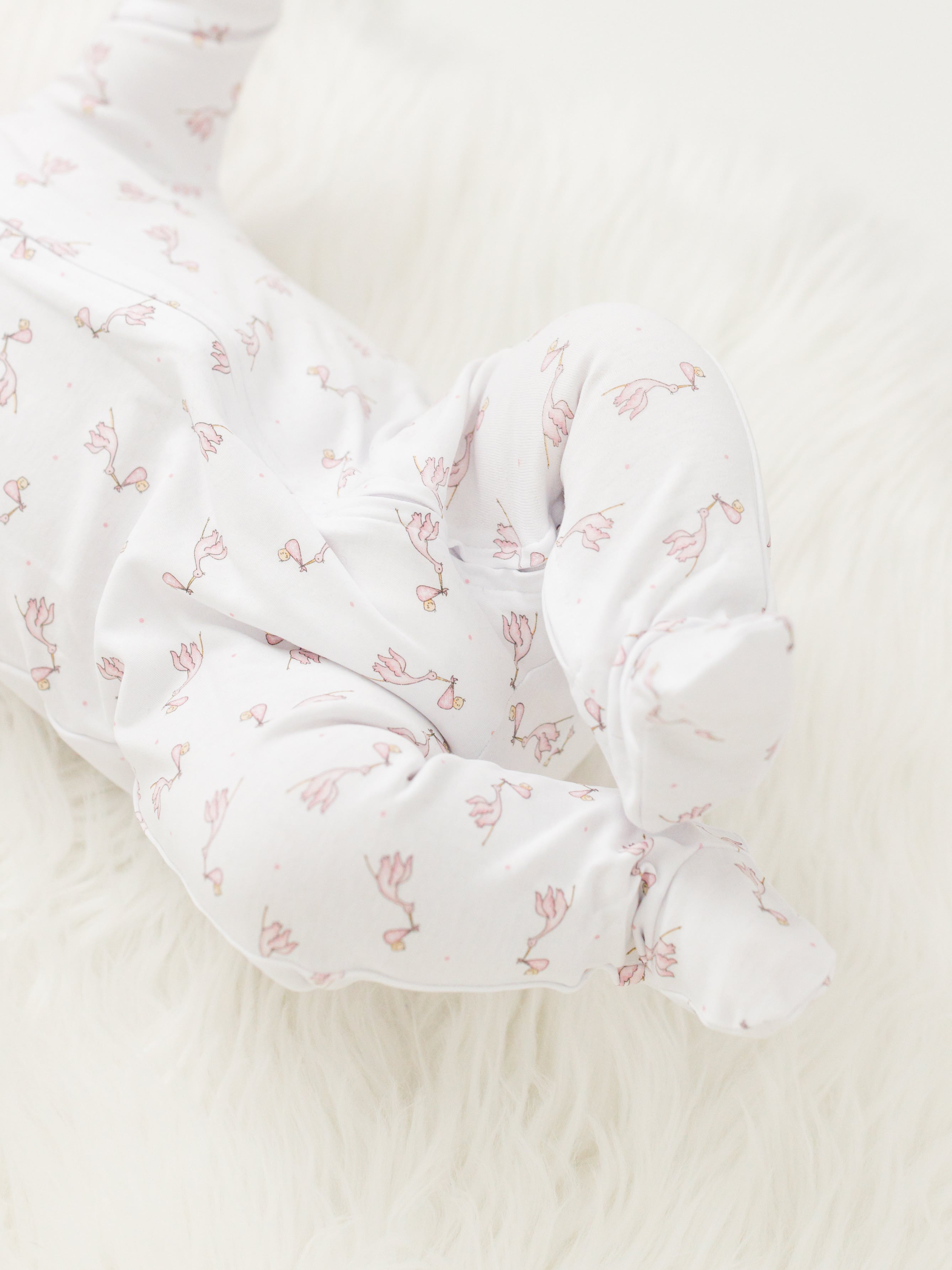 Pink Worth the Wait Zipped Footie