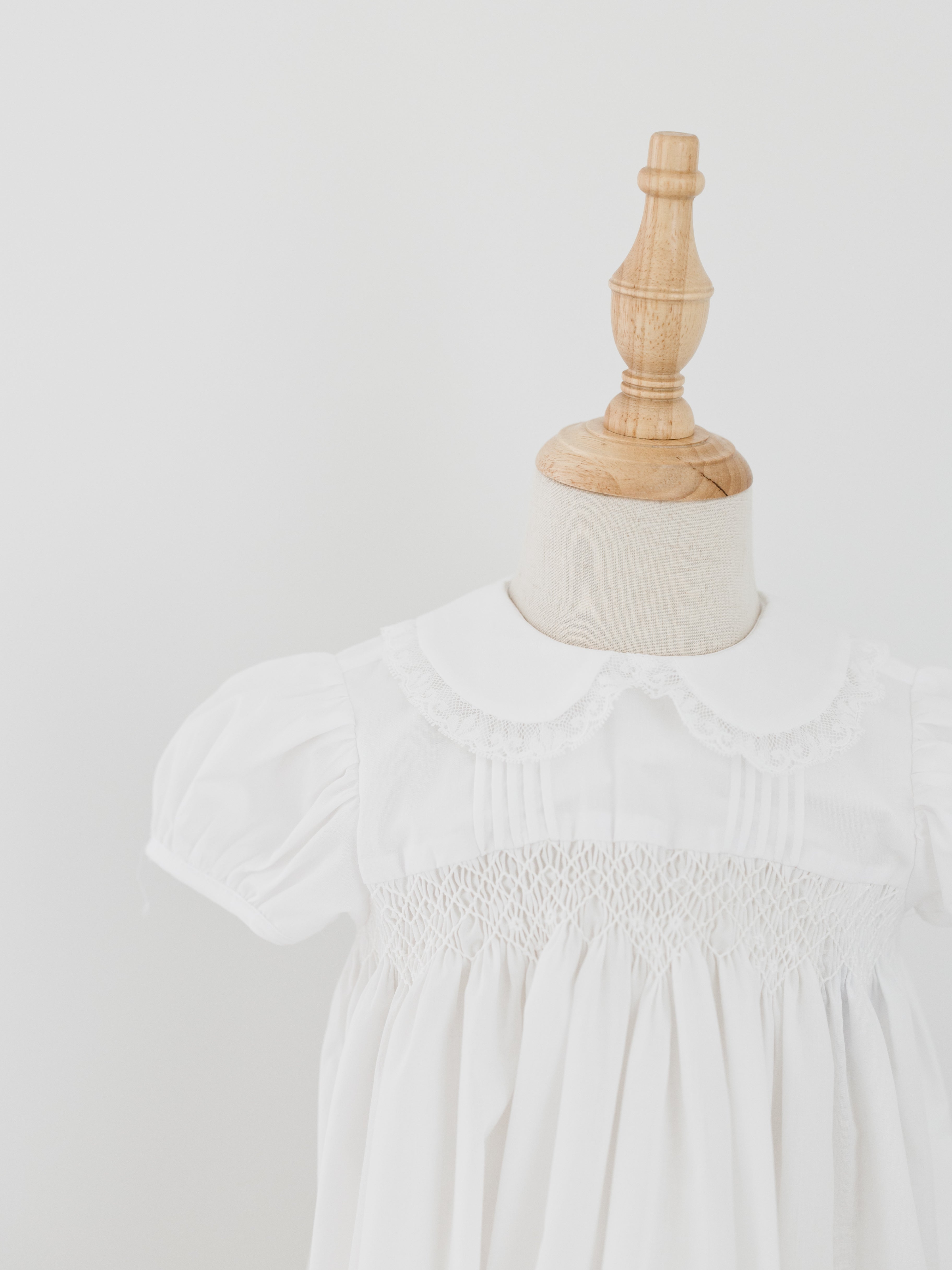 Finley Dress - All White Smocked