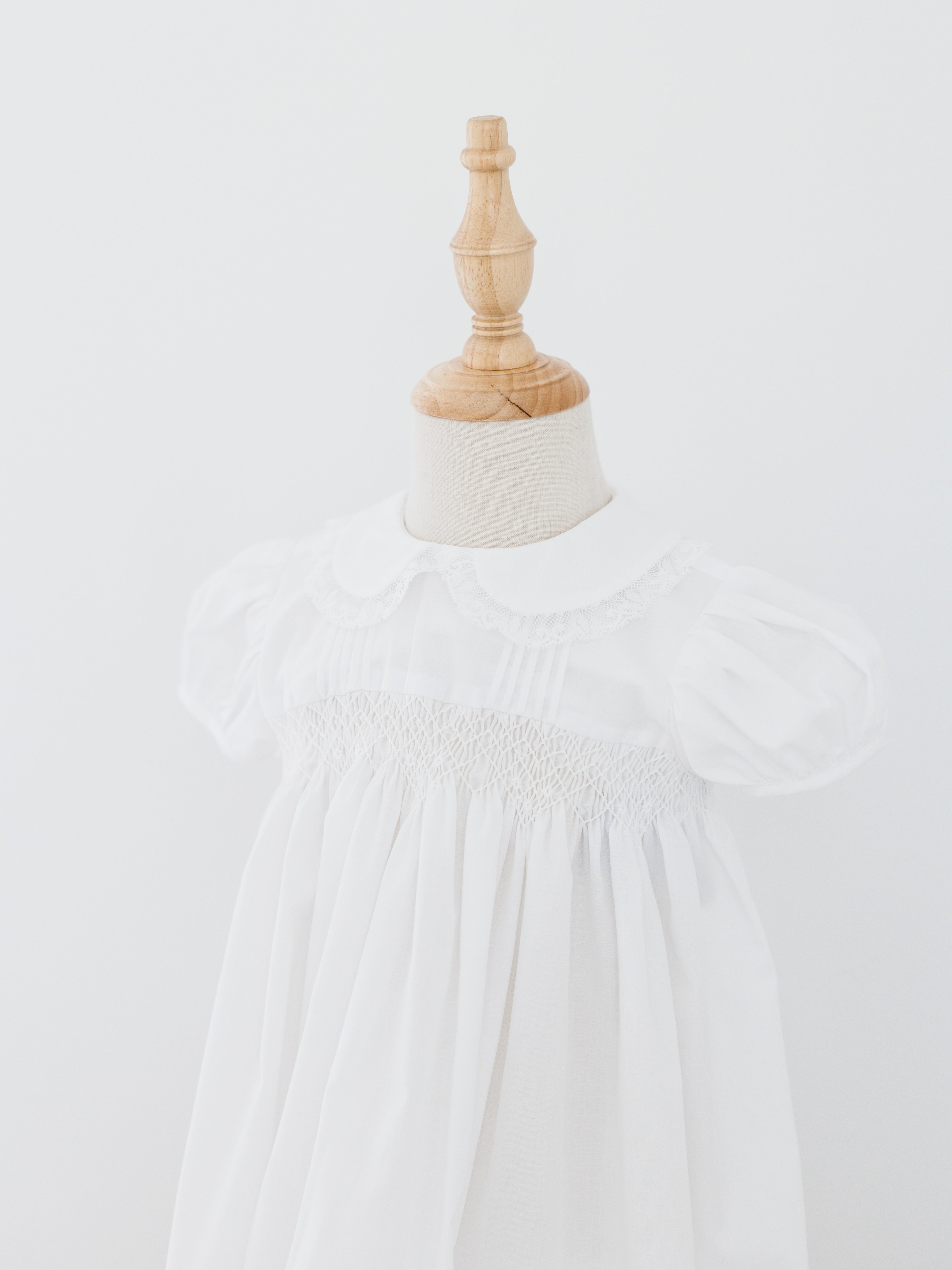 Finley Dress - All White Smocked