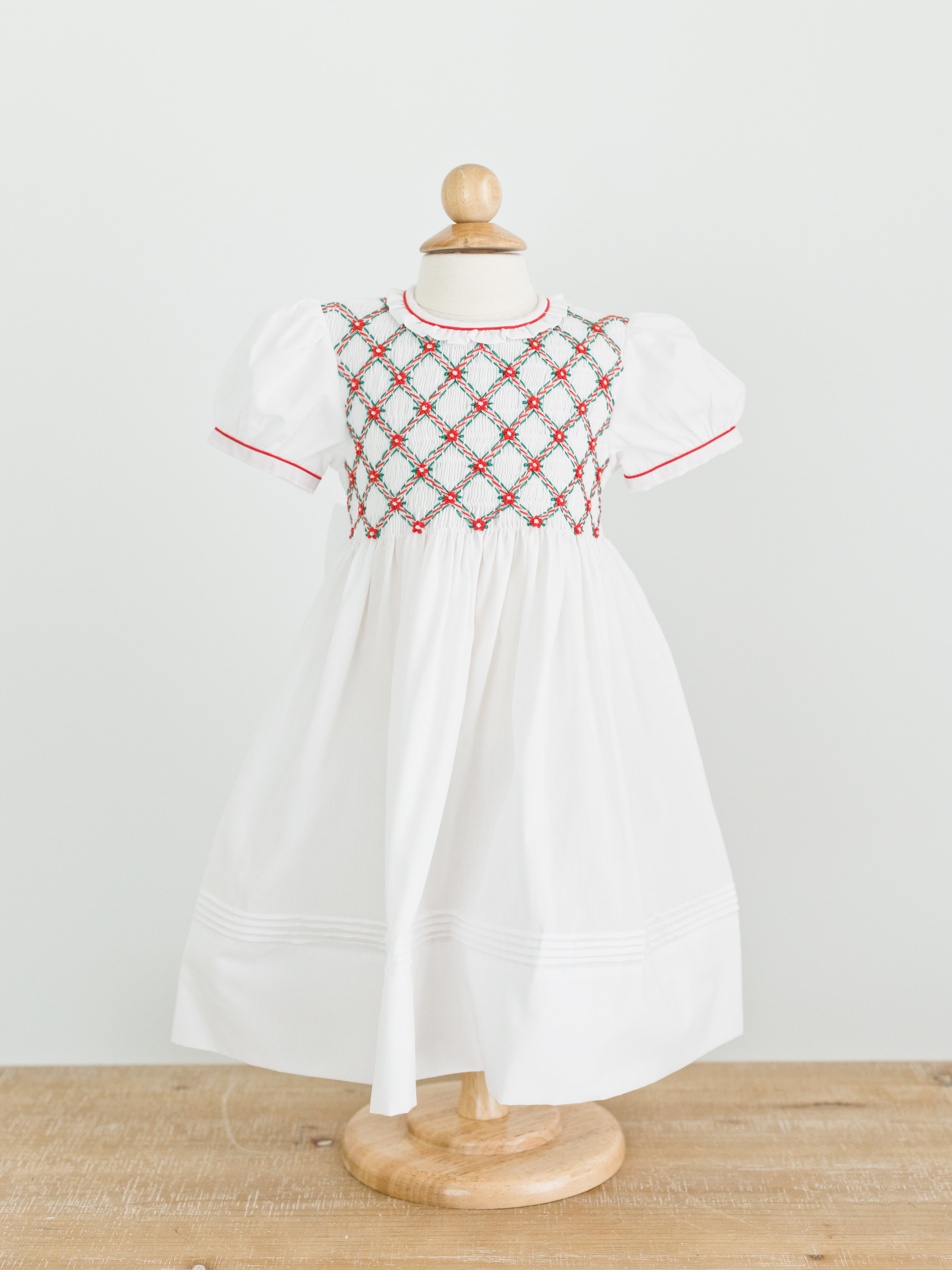 Floral Smocked Holiday Dress