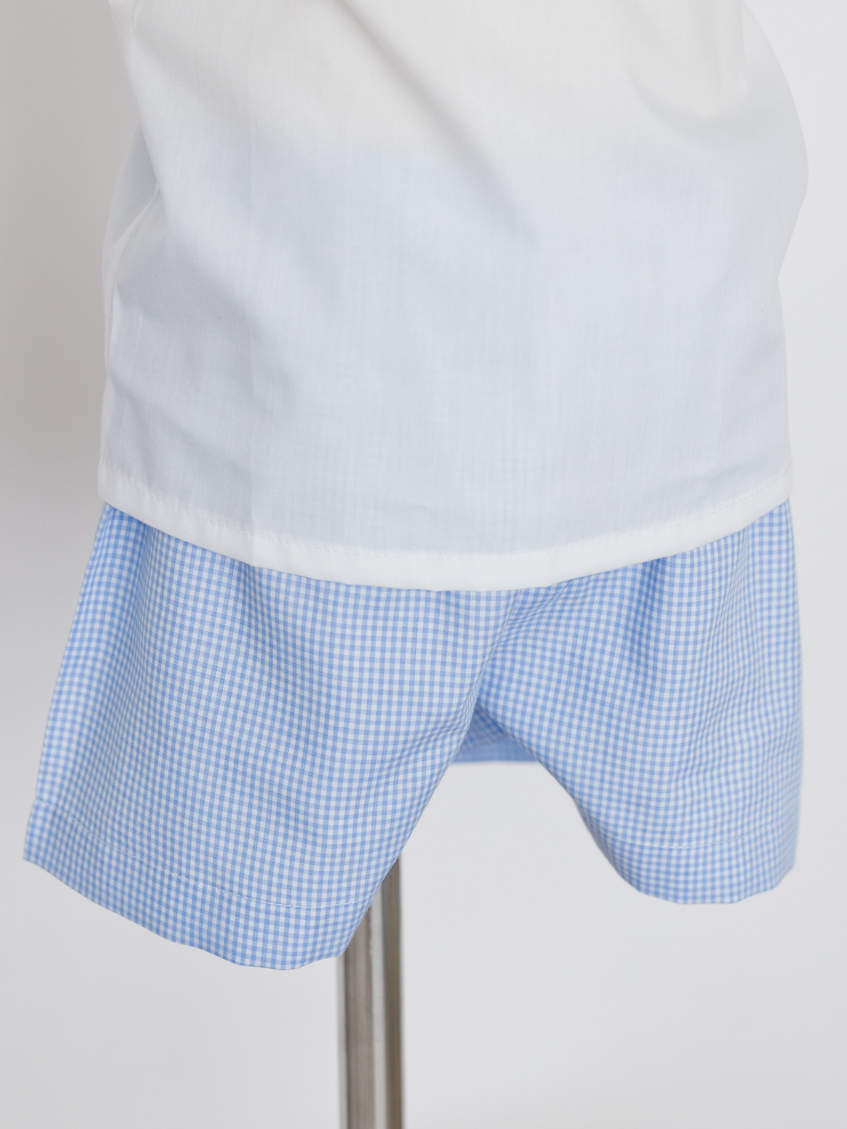 Remember Nguyen Bennett Blue Gingham Shorts