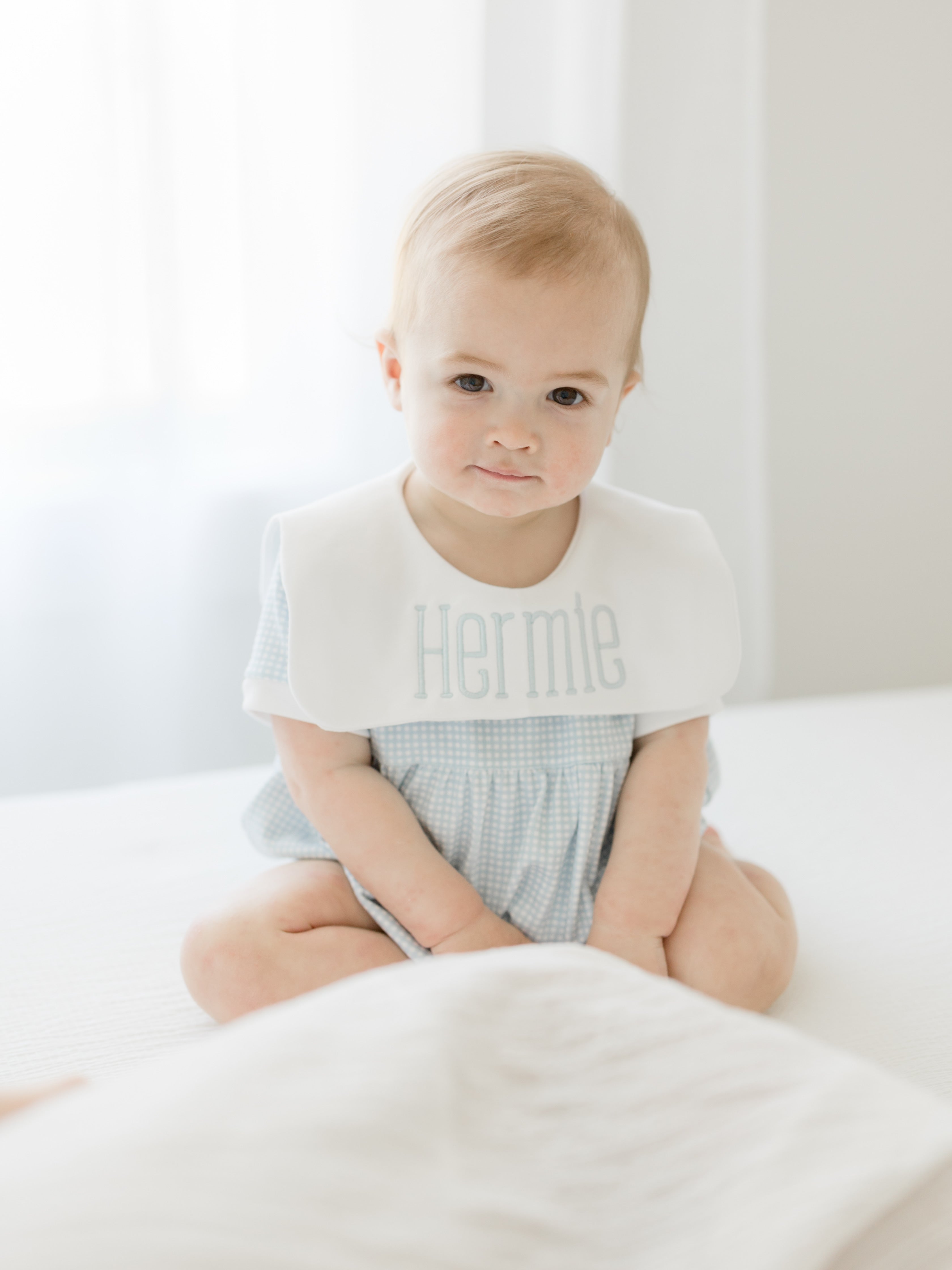 Nella Pima Blue Gingham Bubble