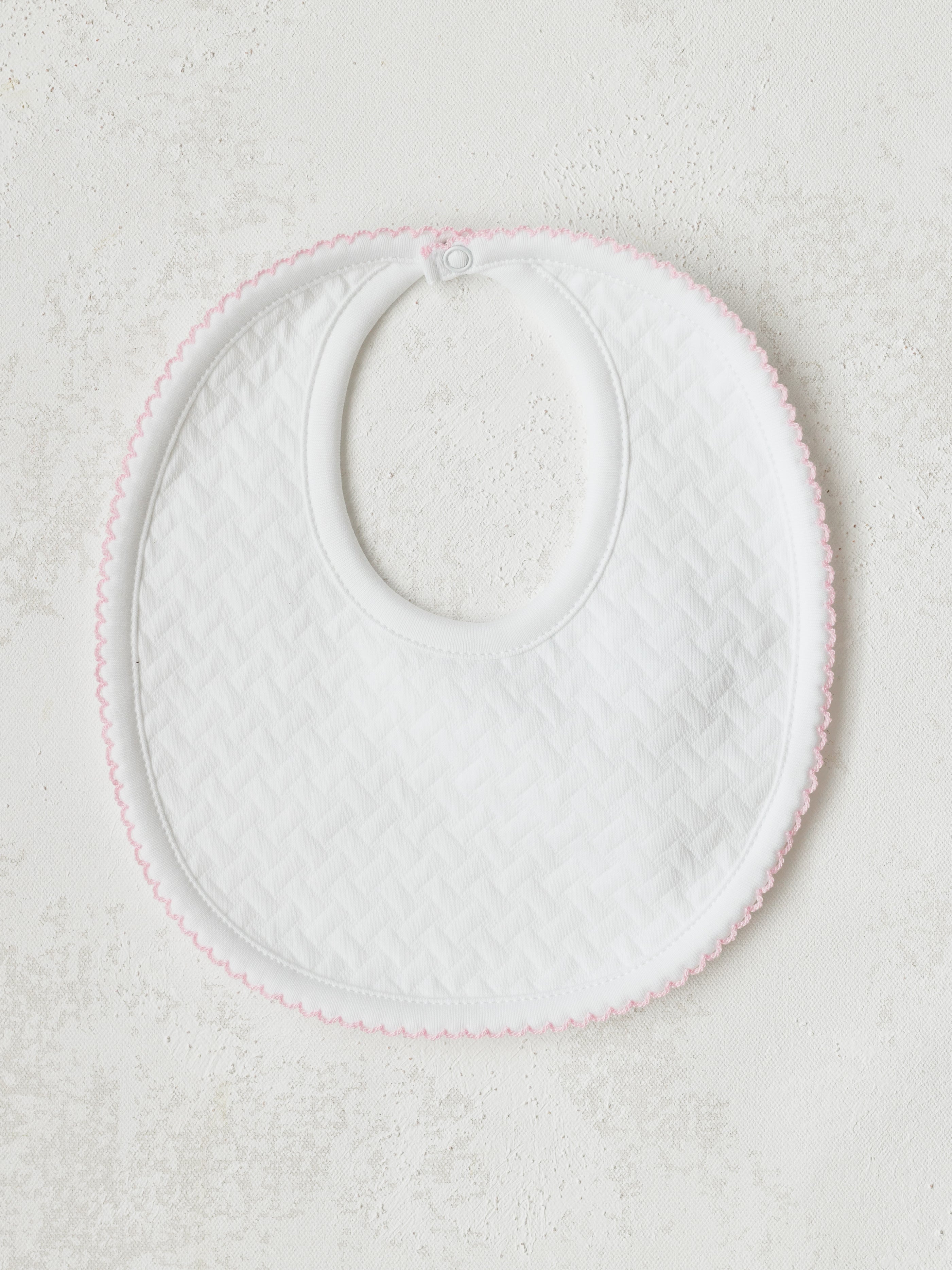 Basket Weave Baby Bib