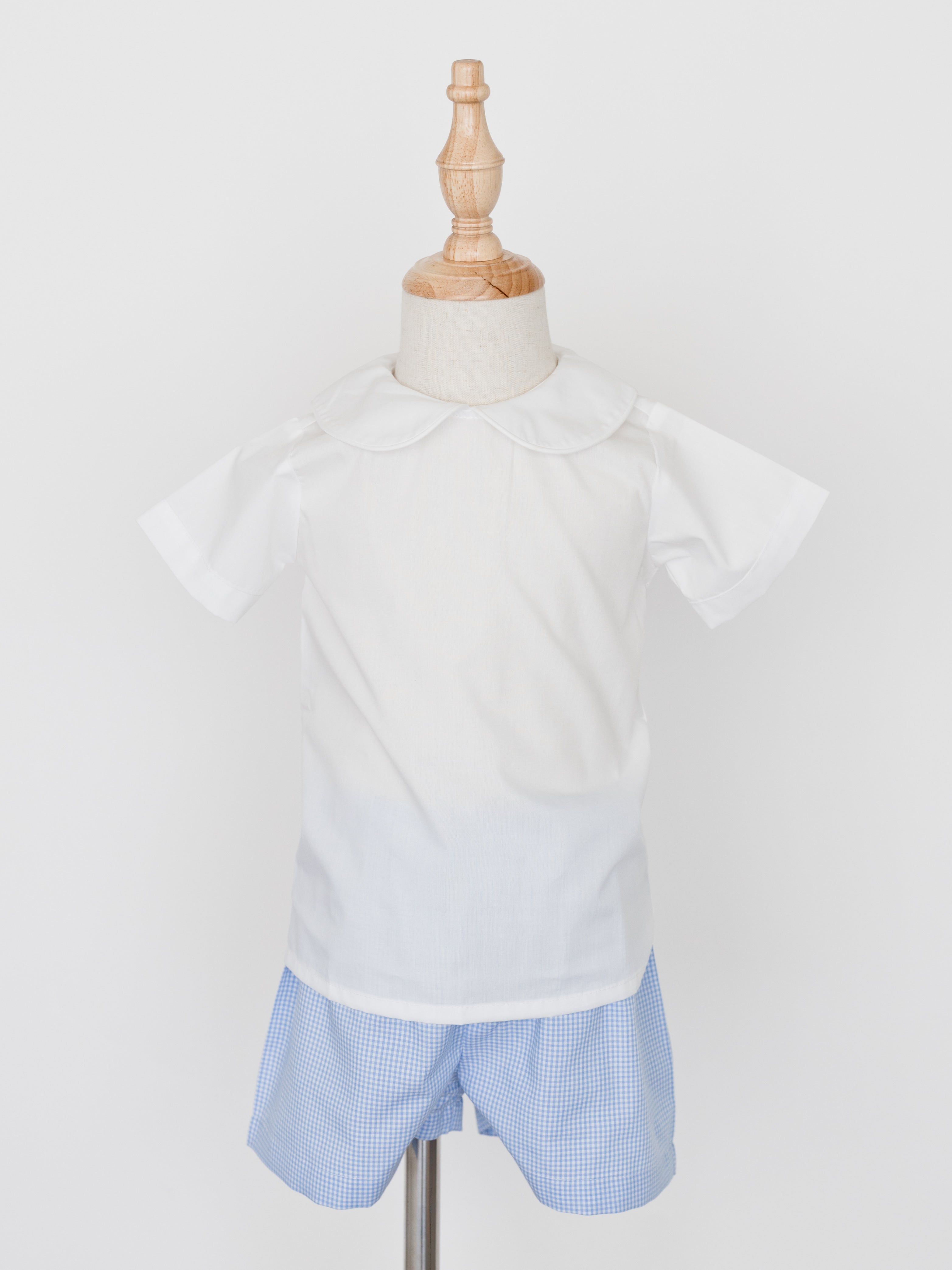 Remember Nguyen Bennett Blue Gingham Shorts