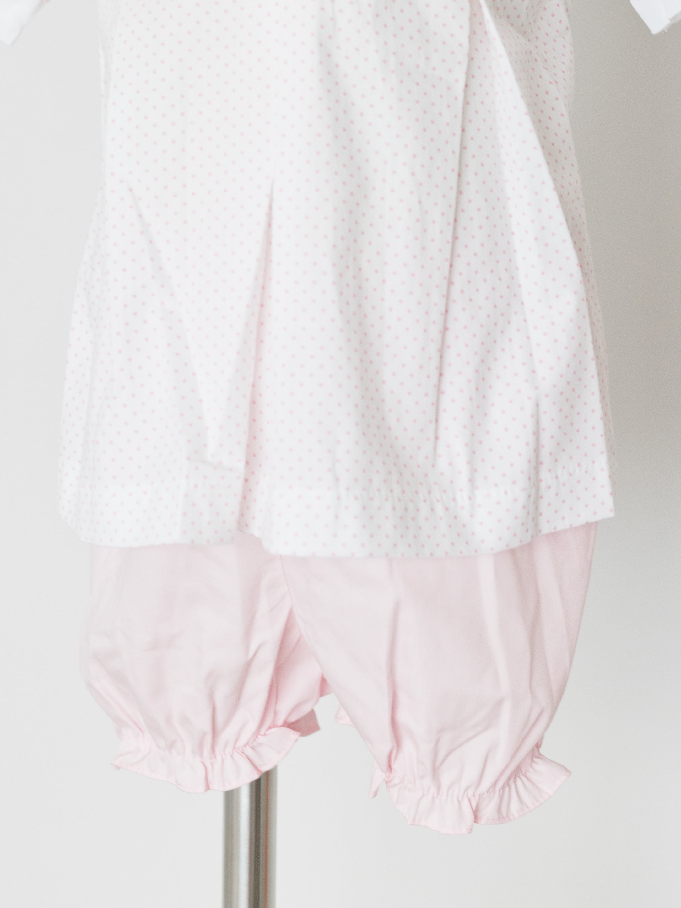 Belle Rose Bloomer Set - Pink Bitty Dots / Tulip