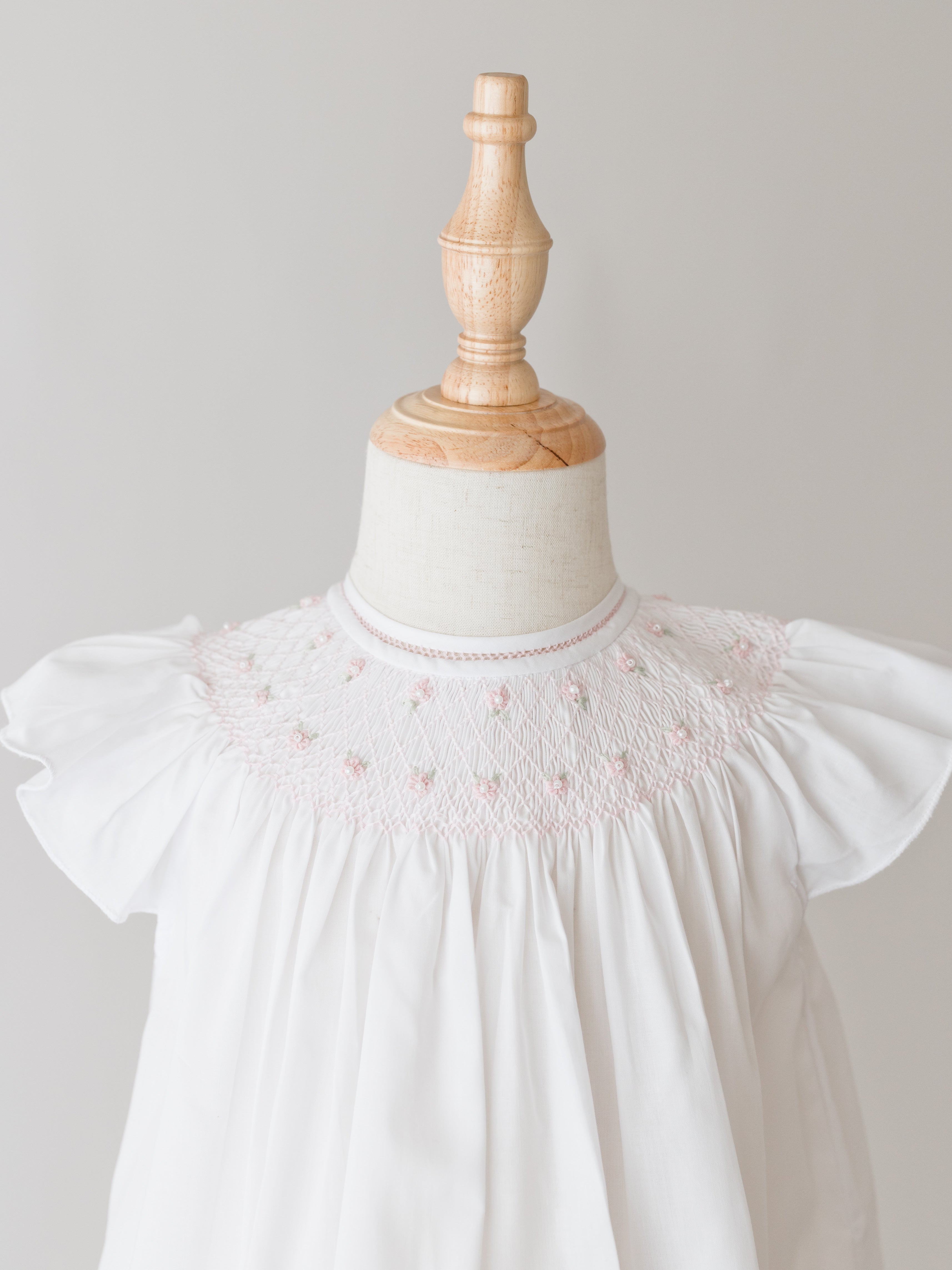 Feltman Brothers Pearl Flower Fly Sleeve Bishop Dress