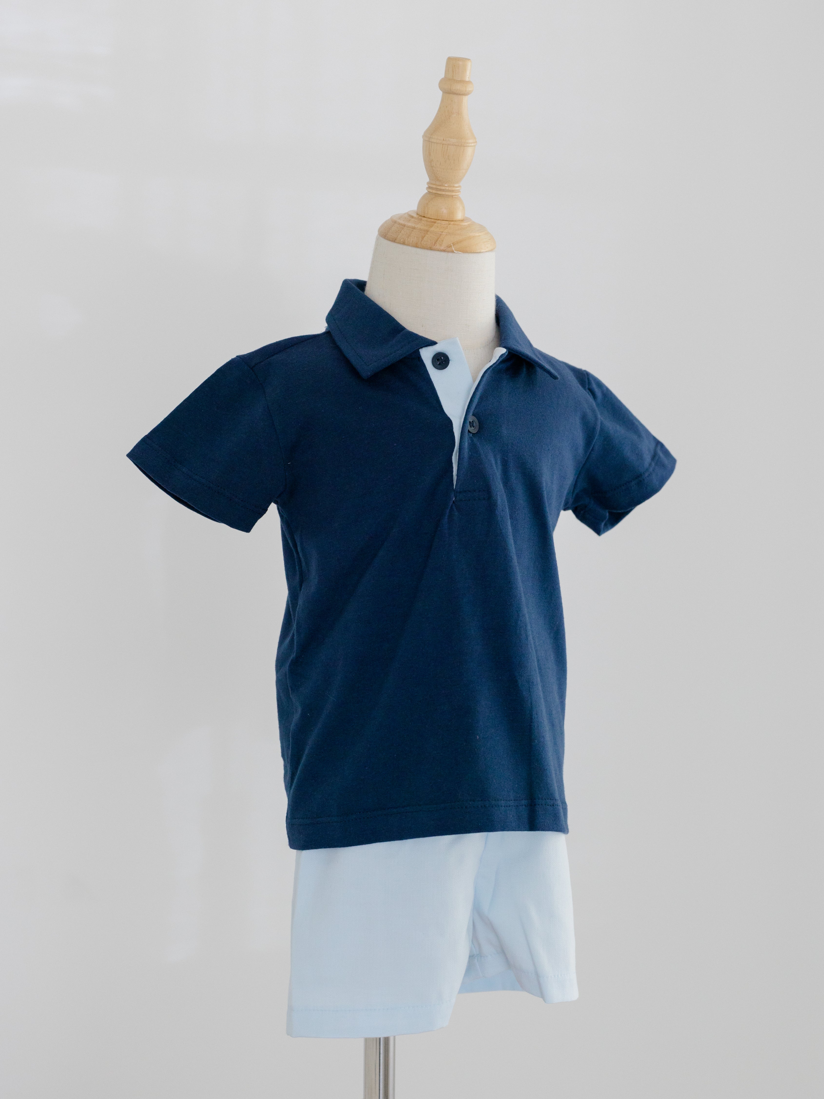 Parker Short Set - Navy/Blue