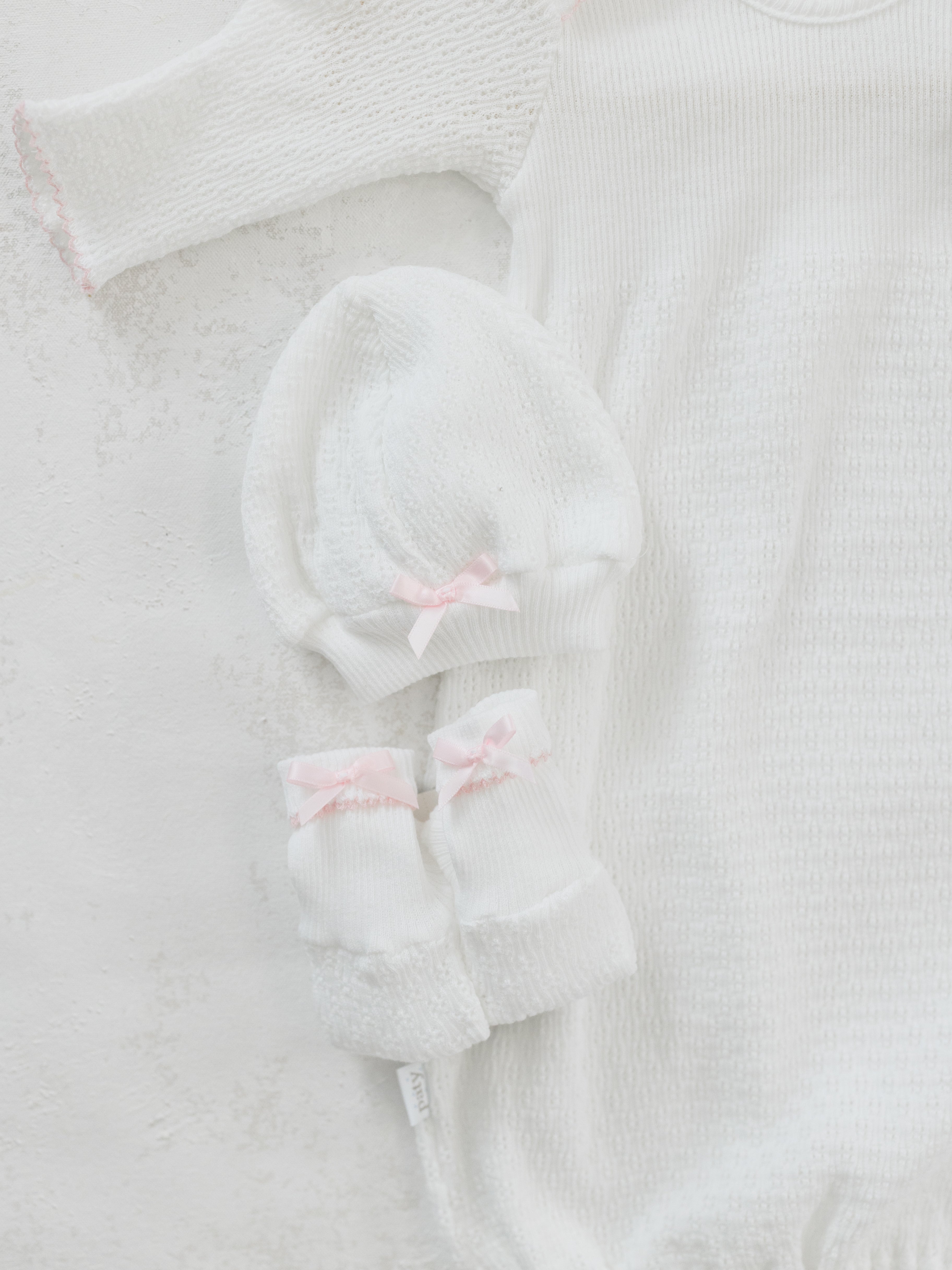 Pink Booties W/ Bow