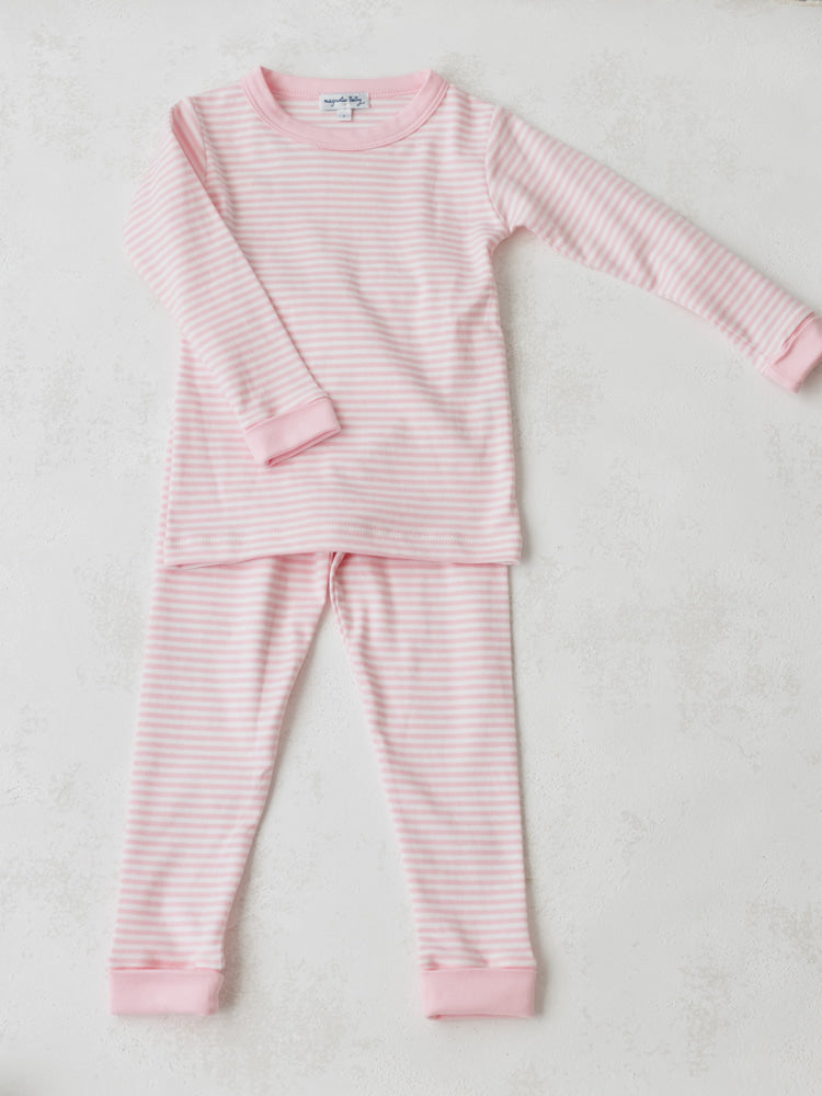 Magnolia Baby Pink Striped Pajama Set