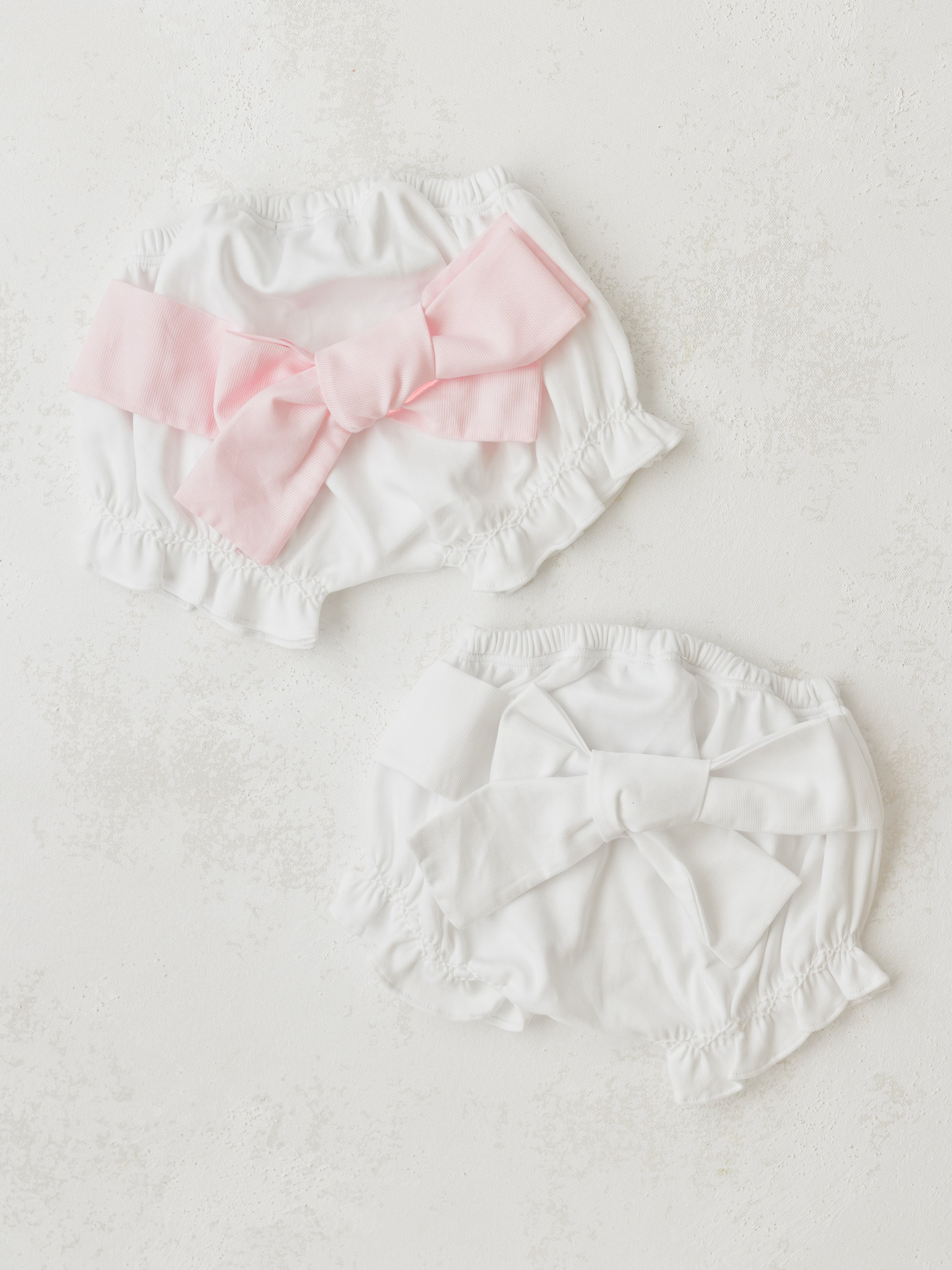 White Baby Bow Bloomers